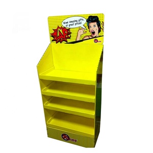 Özel yapılmış renkli baskılı katlanır promosyon kartonu kitap perakende sergileme rafı - Product Image 6