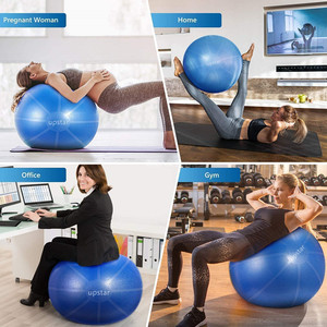 Precio de fábrica Ejercicio Logotipo personalizado Colorido Pelota de yoga grande Fitness Venta al por mayor Ejercicio Pvc 65cm 75Cm 95Cm Pelota de yoga Pilates - Product Image 3