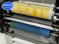 Machine d'impression flexographique automatique à grande vitesse, type superposé, deux rouleaux, 4 couleurs, pour film plastique, feuille, étiquette, sac en papier