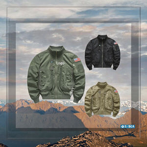 แจ็คเก็ตบอมเบอร์ผู้ชายแบบใหม่ปี 2025 ขายส่ง ปรับแต่งได้ ปกแบบลำลอง กันน้ำและกันลม ทรงหลวม ผ้าไนลอน แฟชั่นสำหรับกิจกรรมกลางแจ้งในฤดูใบไม้ร่วง - Product Image 3
