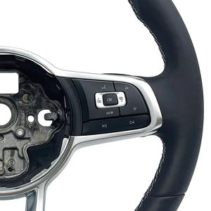 Volant de direction de voiture complet en cuir noir personnalisé pour Volkswagen <span class=keywords><strong>Golf</strong></span> MK7 GTI 7r GTD GTE - Product Image 4