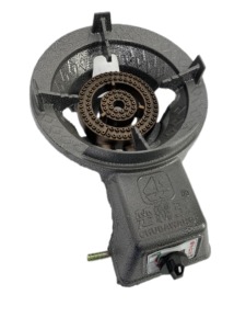 Bruciatore a Gas Portatile Efficiente in Ghisa con Accensione Elettronica per Camper, Casa e Hotel - 5000W per BBQ e Campeggio all'Aperto - Product Image 1