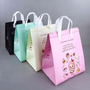 Bolsa Térmica Personalizada para Bebidas, Bolsa de Transporte con Aislamiento de Película de Aluminio, Bolsa Refrigerante de Tela No Tejida para Entrega de Comida Rápida - Product Image 4