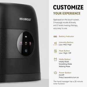 Máquina masajeadora de manos con calor Masajeador de manos eléctrico inalámbrico para artritis CINCOM Compresión de aire Masajeador de manos y palma - Product Image 6