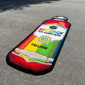Alfombra personalizada con logotipo troquelado morado, señal de negocios personalizada en forma personalizada - Product Image 5