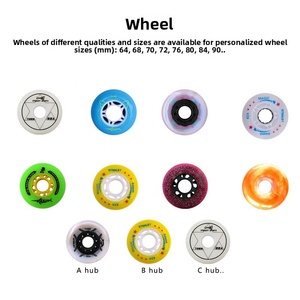 Patines Profesionales para Adultos Ruidongle, Diseño en Blanco y Negro, <span class=keywords><strong>Ruedas</strong></span> de PU, Marco de Aleación de Aluminio, Patines de Fibra de <span class=keywords><strong>Carbono</strong></span> - Product Image 6