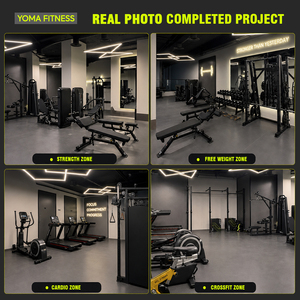 Solution clé en main pour salle de sport résidentielle, fabricant chinois d'équipements de fitness commerciaux, spécialisé dans les projets de type entreprise. - Product Image 2