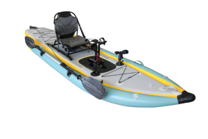 Vicking <span class=keywords><strong>gonflable</strong></span> pliant PVC Kano <span class=keywords><strong>Kayak</strong></span> rameur pédalier pour pagayeur simple pour la pêche à la dérive et le système d'alimentation - Product Image 3