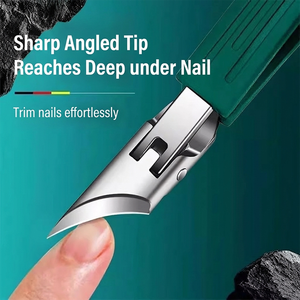 1 coupe-ongles à long bec 30 °   Coupe-ongles de précision à lame oblique pour ongles incarnés, en acier inoxydable, à portée profonde - Product Image 3