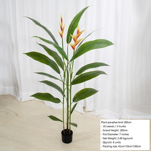 Grande Plante Artificielle en Plastique Vert Paradis Oiseau Simulation Arbre Paon Plante Strelitzia reginae Bonsaï Décoratif - Product Image 4
