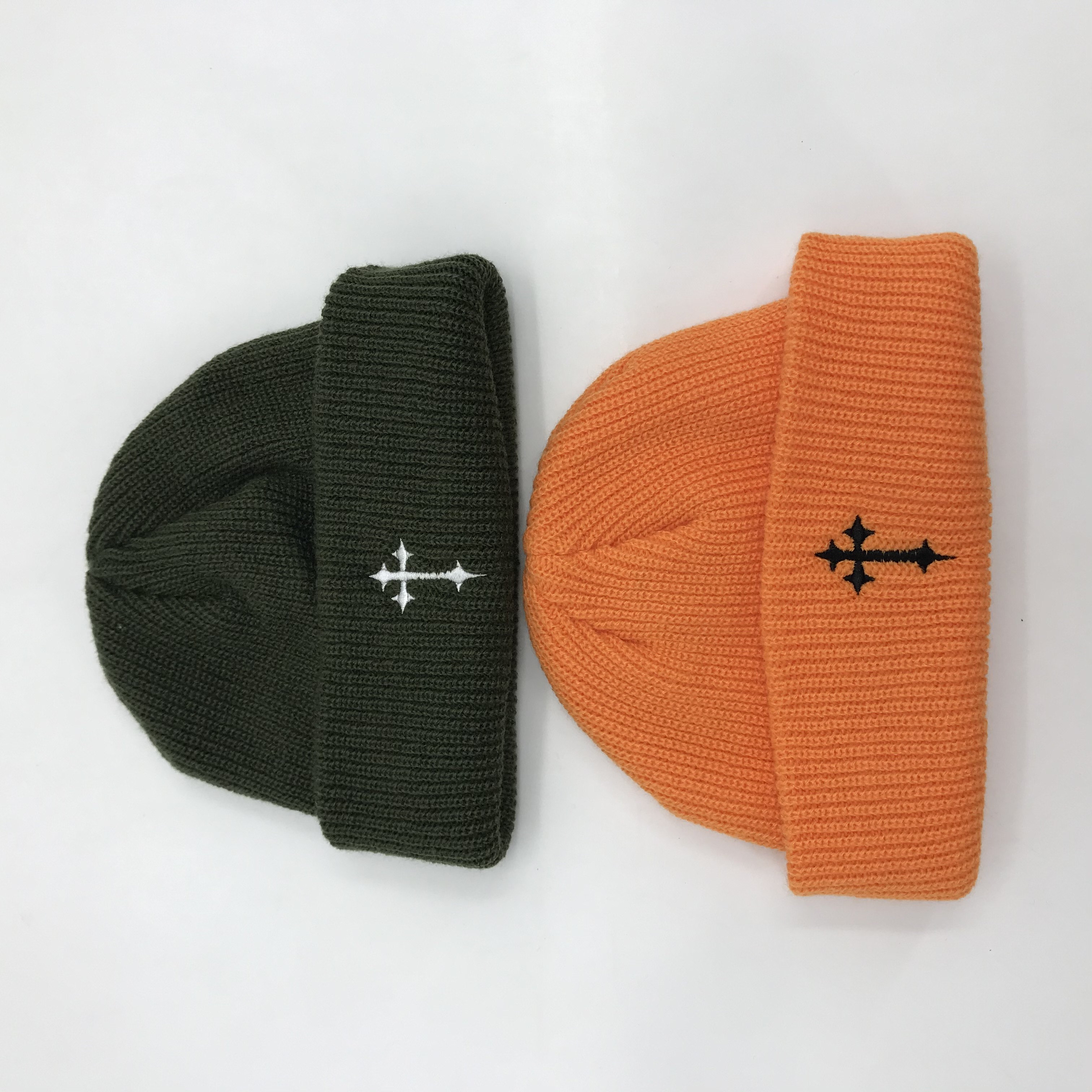 Fashion Solid Color Winter Knitted Wool Beanie Camouflage Bows Embroidery Custom Logo Adjustable Strap For Unisex Casual Use