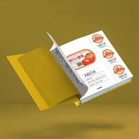 Livre d'échantillons d'étiquettes adhésives personnalisées imperméables avec des matériaux en PVC, PET et papier pour la référence d'impression artisanale