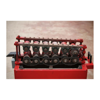 Machine automatique de pliage de soufflets métalliques 4m/min, machine à haute vitesse pour la fabrication de conduits ovales pour l'ingénierie des ponts