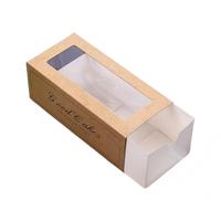 Boîte à emporter en papier kraft en gros, boîte à poulet, boîte en papier pour gâteaux, pains, desserts, pâtisseries, emballage de boulangerie avec logo personnalisé