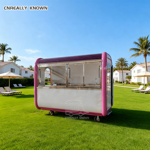 Stainless Steel Ice Cream Food Trailer Fast Pizza Food Truck CE Certified Dessert Street Food Cart - Product Image 2