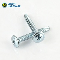 Tornillo Autorroscante de Cabeza Phillips con Recubrimiento de Zinc Azul, Directo de Fábrica LEKON, para Plástico y Metal Delgado