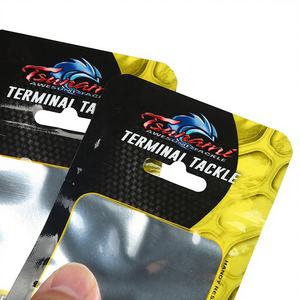 Bolsas de Mylar con Cierre Hermético Personalizadas de Haodong Packing, Bolsas de Plástico Transparente para Aparejos de Pesca, para Anzuelos de Pesca, con Orificio Euro - Product Image 2