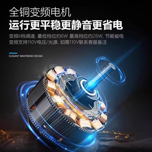 Modern Minimalist Ceiling Fan Light With Led Fixed Blade For Living Room Bedroom - Product Image 4