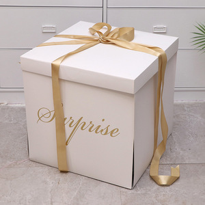 2023 <b>Large</b> Explosion <b>Gift</b> <b>Box</b> Baby Shower Balloon <b>Box</b> Surprise <b>Box</b> With Lid for Birthday Christmas Valentine's Day Engagement - Product Image 5