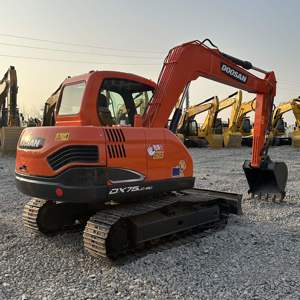 Mini-excavatrice d'occasion de bonne qualité Doosan Dx75 Dx75lc-9c 7,5 tonnes 7 tonnes, marque japonaise, haute qualité, faible nombre d'heures, avec CE, à vendre - Product Image 6