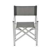 GARIDA Chaise de directeur portable en aluminium avec réglage Chaise de plage pliante avec accoudoir Chaise de bureau GCFC-S045