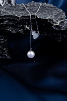 Breloque Lotus en Perle d'Eau Douce et Jade Vert