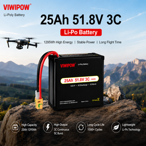Batterie Lipo 25Ah 22.2V pour drone de pulvérisation agricole, longue autonomie, décharge 3C, pack de batteries rechargeables, prise personnalisée - Product Image 1