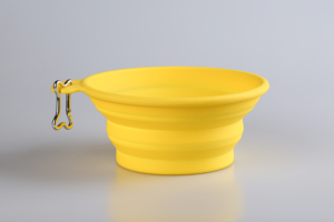 Bol pliable en silicone pour chien, personnalisé, en gros, portable, pour les voyages en plein air, pour nourrir et hydrater les animaux de compagnie, avec logo - Product Image 2