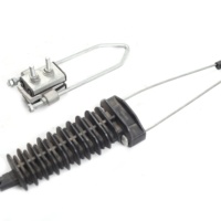 Pince d'ancrage de câble Accessoires à fibre optique en nylon galvanisé à chaud Accessoires de ligne de câble