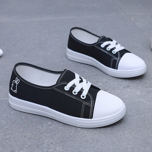 Chaussures décontractées plates pour femmes, best-seller, en plein air, à lacets, souples, légères, respirantes, durables, chaussures décontractées et chaussures en toile - Product Image 2