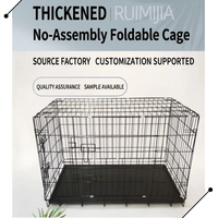 Cage pliable robuste pour chien, chenil en fer, cage en fil métallique sans fond, cage de transport pour toutes les saisons