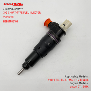 หัวฉีดน้ำมันเชื้อเพลิง 22282199 BEBJ1F06101 สำหรับรถบรรทุก Volvo D11 เครื่องยนต์ FM รถบัส B11R หัวฉีดดีเซลคอมมอนเรล 22301418 BEBJ1F06001 - Product Image 1