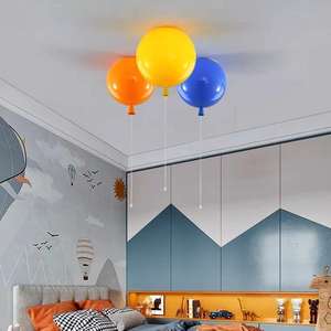 Coloré Art déco <span class=keywords><strong>ballon</strong></span> lumière lustre plafonnier chambre magasin enfants vivant acrylique fer <span class=keywords><strong>ballon</strong></span> suspendu plafonnier - Product Image 2