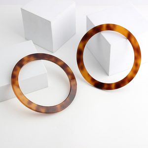 Chất Liệu Acetate 12Cm 13 Cm Vòng Tròn Túi Xử Lý Handmade Túi Xách Rùa Vỏ Nhựa Vòng Xử Lý Cho Túi Xách Crochet Làm - Product Image 4