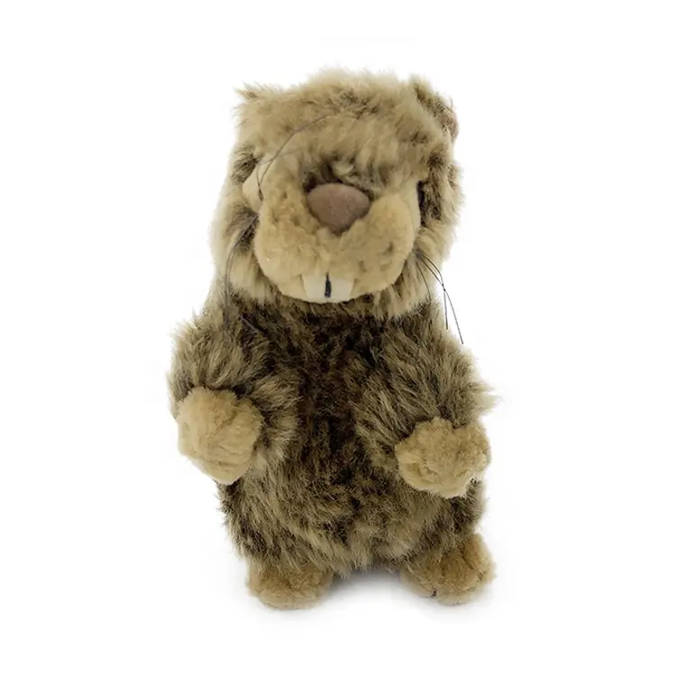 High quality cute stuffed squirrels fur materials toy plush squirrel pet toy plush animal doll