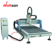 Wattsan 0609 Mini 1.5KW 2.2KW Máquinas CNC Router para Madera, Fresadora CNC de Aluminio