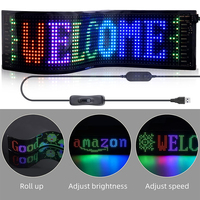 Smar personnalisé APP contrôle led signalisation publicité affichage voiture décalcomanie LED écran LED matrice Pixel panneau