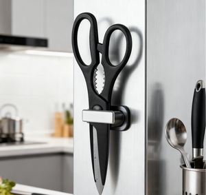 مقص مطبخ خفيف الوزن وصديق للبيئة من غاروين بشفرة حادة جداً 4 بوصات مصنوع من الفولاذ المقاوم للصدأ طويل الأمد مع مقبض مريح من البلاستيك ABS - Product Image 4