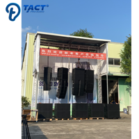 Offre Spéciale TACT PRO AUDIO Subwoofer Actif Professionnel Double 18 pouces 1300W en Contreplaqué de Bouleau pour Spectacles Extérieurs
