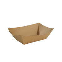 Plateau chauffe-plats jetable Dingpak, boîte à lunch en papier kraft, plateau en papier pour hamburgers, gâteaux, pizzas