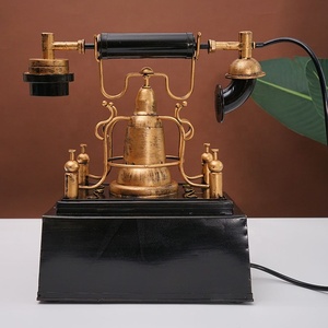 CY050 <span class=keywords><strong>Telefono</strong></span> Antico per Decorazione, Modello Classico Vintage, Artigianato in Metallo Fatto a Mano, Decorazione per la Casa - Product Image 6