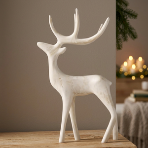 Escultura de Reno Moderna de Acrílico Blanco Hecha a Mano, Ecológica, de Alta Calidad, Centro de Mesa Decorativo para Bodas al Aire Libre y Navidad - Product Image 5