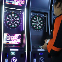 Machine de jeu de fléchettes de sport multijoueur à pièces bon marché en gros Jeu de fléchettes électronique en anglais pour clubs en métal