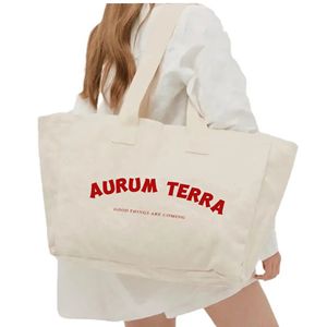 Sacs fourre-tout en toile de coton en gros avec poche pour logo, sacs en toile imprimés personnalisés de haute qualité avec bandoulière pour femme - Product Image 1