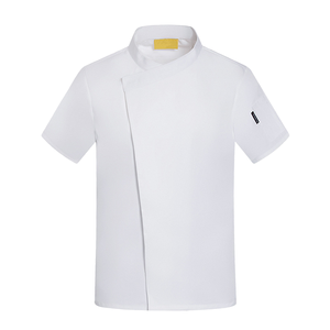 Camisa de Chef Profesional Unisex de una Sola Pieza, Conjuntos Completos de Uniformes de Cocina, Tela Tejida de Poliéster/Algodón, para Hotel y <span class=keywords><strong>Restaurante</strong></span> - Product Image 1