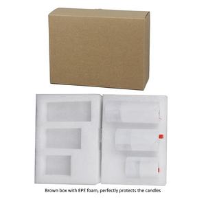 مجموعة من 3 شموع <span class=keywords><strong>LED</strong></span> كهربائية عديمة اللهب وميض، تعمل بالبطارية، زجاج أبيض، شمع على شكل عمود، للديكور المنزلي، مع تأثير لهب حقيقي ثلاثي الأبعاد - Product Image 4