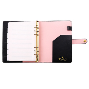 LABON 6 raccoglitore ad anelli Notebook Organizer Filofax calendario personalizzato Layout Wedding Leather Cover Planner - Product Image 3
