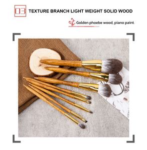 Juego de brochas de maquillaje de gama alta, cerdas suaves raras, mango de madera exquisito, herramienta de belleza profesional, etiqueta privada OEM personalizada, venta al por mayor - Product Image 6