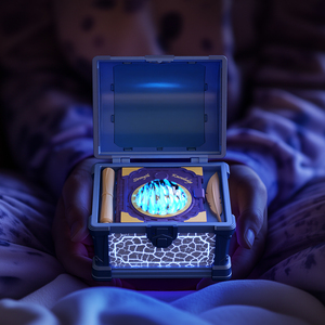 Cumpleaños Regalo de Navidad Forma de Cofre del Tesoro Multicolor <span class=keywords><strong>Aurora</strong></span> <span class=keywords><strong>Boreal</strong></span> Proyector Galaxy Night Light Proyector para dormitorio - Product Image 2