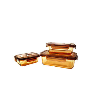 Recipiente de Almacenamiento Cuadrado de Vidrio de Gran Capacidad, Apto para Microondas, Libre de BPA, Resistente, Duradero, de Boca Ancha, Fácil de Llenar, Limpiar y Versátil - Product Image 4